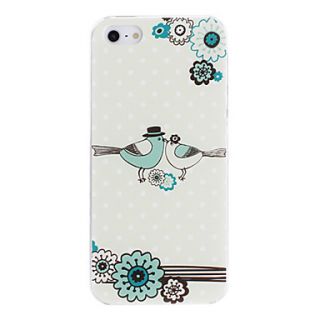 Kissing Birds Pattern PC Hard Case for iPhone 5/5S
