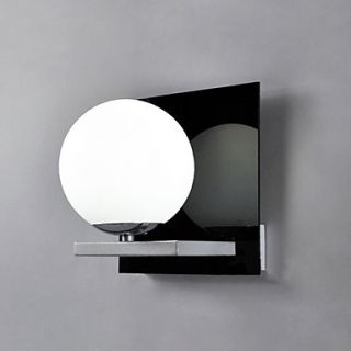 Ball Design Wall Light, 1 Light, Modern Cream White Iron