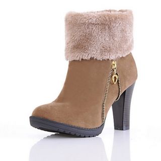 Suede Chunky Heel Booties/Ankle Boots Party Shoes(More Colors)