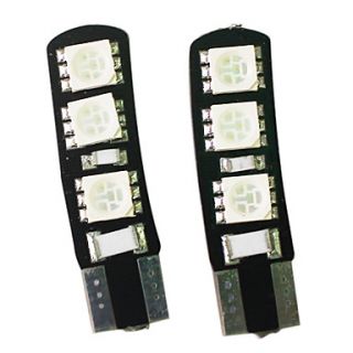 2Pcs High Bright Double Canbus T10 W5W 194 168 6SMD 5050 LED Width Lamp Car Wedge Light Bulb
