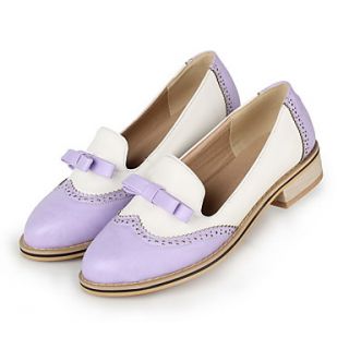 Faux Leather Chunky Heel Loafers(More Colors)