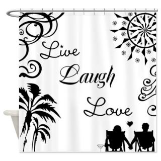  Live Laugh Love Shower Curtain  Use code FREECART at Checkout