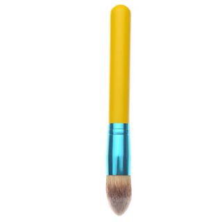 Yellow Handle Extrude Round Brush Foundation Make Up Brush