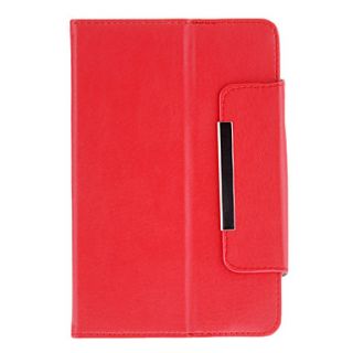 360 Degree Rotating Case with Stand for 7 Inch Tablet(Red)