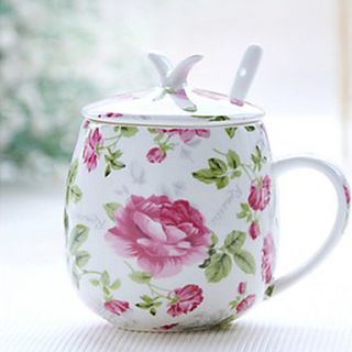 Creative Mug, Ceramic 333.5, Country Rose