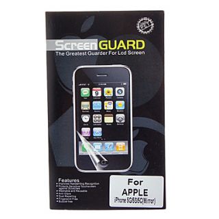 Professional Mirror LCD Screen Guard with Cleaning Cloth for iPhone 5/5S/5C