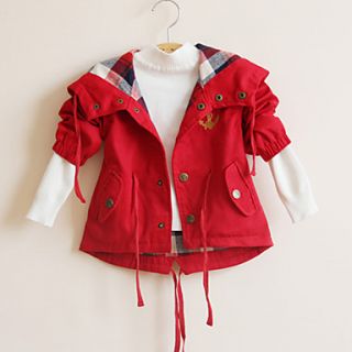 Girls Pretty Hooded Coat