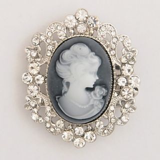 Elegant Alloy with Rhinestone Queen Brooch(More Colors)