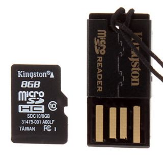 Class 10 Ultra microSDHC TF Card 8G with USB 2.0 Reader