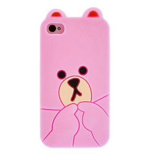 Little Bear Designed Silicone Protective Case for iPhone 4/4S(Assorted Color)
