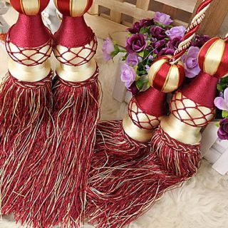 Red Polyester Tassel (One Pair)