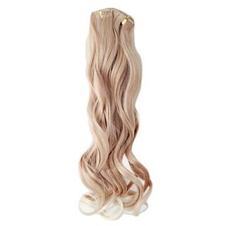 Kanekalon Fiber 7 Layer Long Curly Clip in Hair Extension(Golden)