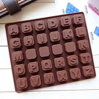 Silicone 30 Holes English Words Chocolate Tray(Color Randoms)