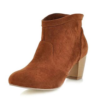 Suede Chunky Heel Cowboy Boots Ankle Boots(More Colors)