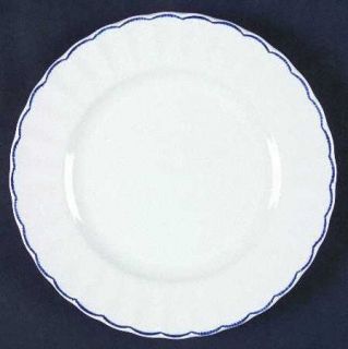 Ralph Lauren Featherstitch Blue Salad Plate, Fine China Dinnerware   Plain Cente