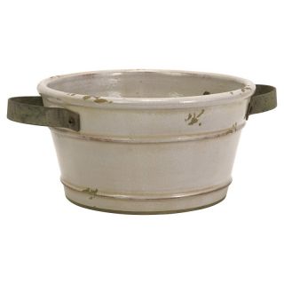 Colfax Short Pot Planter with Metal Handles Multicolor   76018