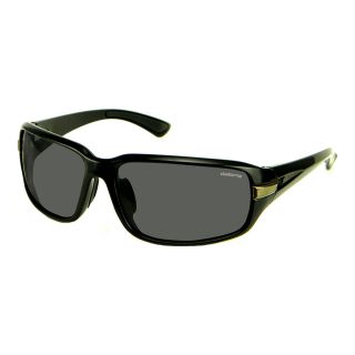 CLAIBORNE Sport Wrap Sunglasses, Black, Mens