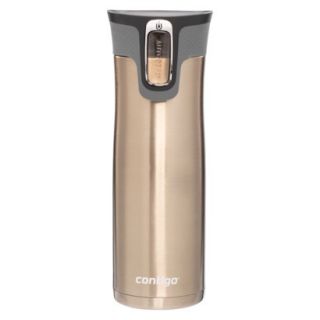 Contigo AUTOSEAL West Loop Stainless Travel Mug with Open Access Lid   Latte