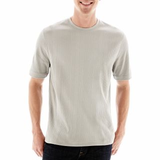 CLAIBORNE Drop Needle Tee, Gray, Mens