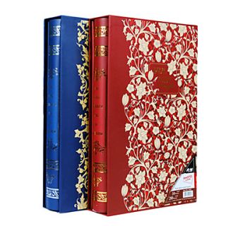 Golden Floral Gilding Paper 35 Photo Album(300 Pocket)