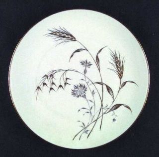 Heinrich   H&C Golden Harvest Dinner Plate, Fine China Dinnerware   Gray & Gold