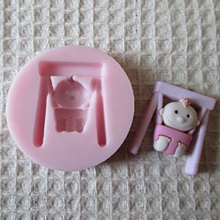 Baby Swing Silicone Mold Fondant Molds Sugar Craft Tools Chocolate Mould For Cakes