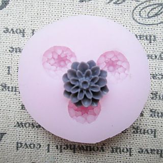 Three Cell Small Flower Silicone Mold Fondant Molds Sugar Craft Tools Resin flowers Mould Molds For Cakes