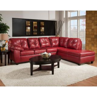 Chelsea Home Ocean 2 Piece Sectional with Chaise   Thomas Cardinal Multicolor  