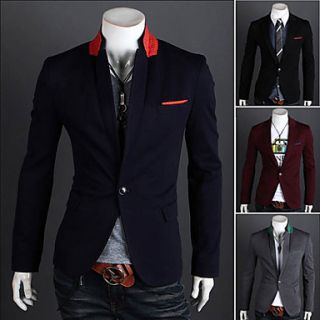 Mens Fashion Korean Version Slim A Buckle Blazer Suit