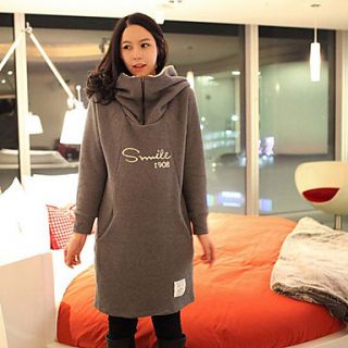 Maternitys Loose Thick Long LadyS Pullover Hoodie Dress