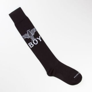 Boy Mens Knee Socks Black One Size For Men 239809100