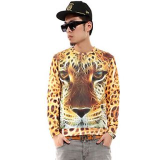 Mens Hip Hop Leopard Print Tshirts