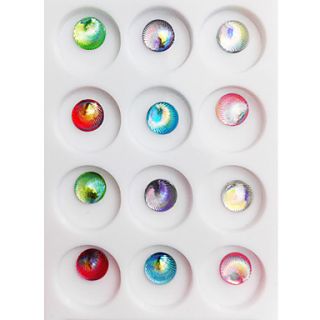 12PCS Multi color Glitter Mini Shell Nail Art Decorations