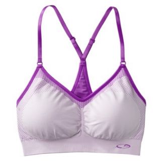 C9 by Champion Womens Seamless Bra With Removable Pads   Purple Reef M