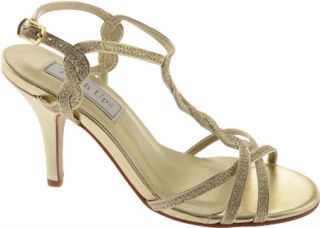Womens Touch Ups Fran   Gold Glitter Prom Shoes