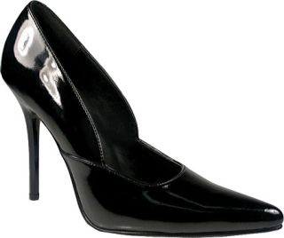 Womens Pleaser Milan 01   Black Patent High Heels