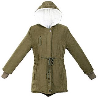 Womens Winter Fleece Parka Warm Coat Hoodie Overcoat Long Jacket