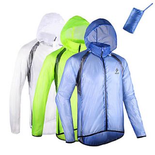 Mens Waterproof Hiking Rain Jacket Windproof Ultraviolet resistant Compact