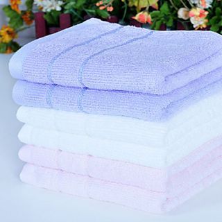 Hand Towel Set,6 Pack Terry 100% Cotton Stripes Pattern 34CM x 76CM Random Colour