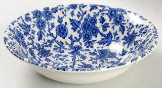 Burgess & Leigh Arden Blue Coupe Soup Bowl, Fine China Dinnerware   All Over Blu