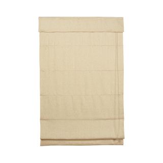  Home Linen Roman Shade with Inaccessible Cord, Ivory