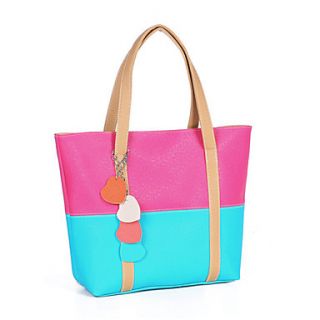 N PAI Womens Fuchsia Contrast Color Shoulder Bags (383110)