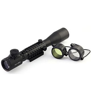PRO Tactical 3 9X40E Tri Rail Red and Green Rangefinder Rifle Scope