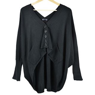Korean Womens Outwear Sweater Loose Batwing Sleeve Knit Cardigan Suit