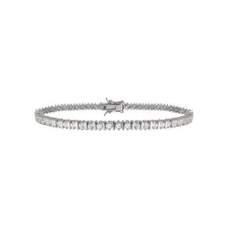 Bridge Jewelry Round Cubic Zirconia Tennis Bracelet