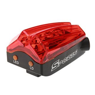 Rechargeable Highlight 4 Mode 10 LED Red Light Tail Warning Safety Light