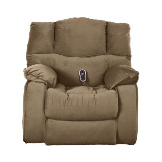 Hillside Fabric Heat and Massage Recliner, Primo Mocha