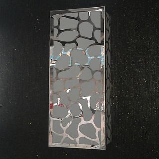 40W Artistic Wall Light with Sculptured Stainless Steel Shade in Frosted Pattern Style(T6 Light Tube)