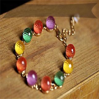 Daphne Colorful Crystal Beads Bracelet(Screen Color)