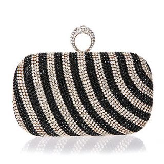 Freya WomenS Fashion Diamond Banquet Bag(Black)